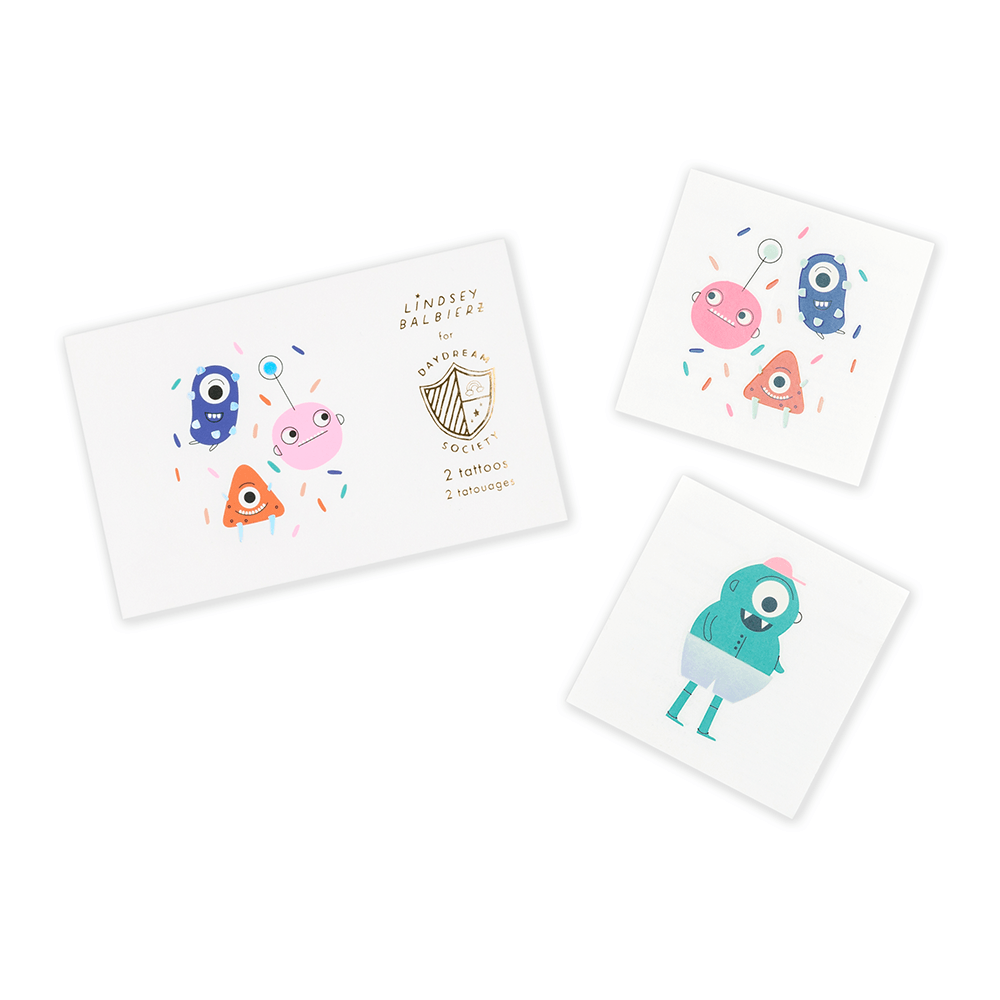 Little Monsters Temporary Tattoos, Shopsweetluluss