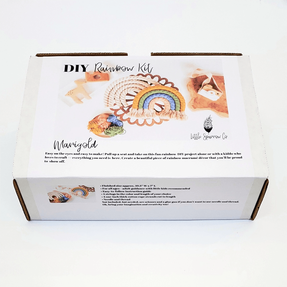 Little Rainbow Macramé Kit - Marigold, Shopsweetluluss