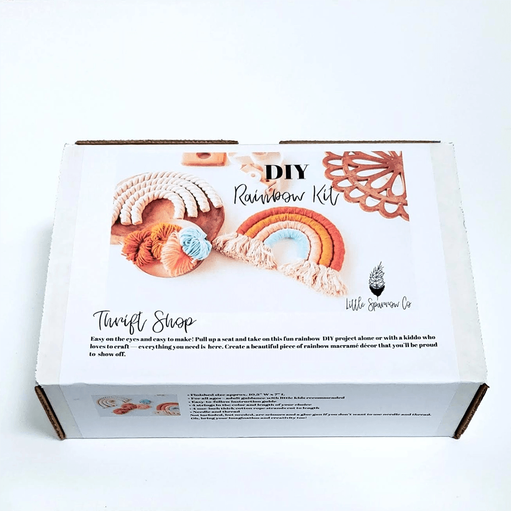 Little Rainbow Macramé Kit - Thrift Shop, Shopsweetluluss