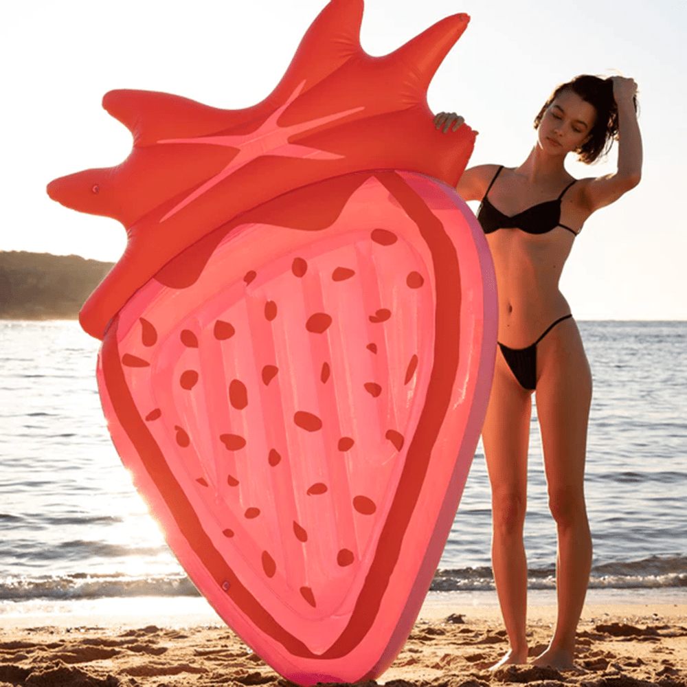 Luxe Lie-On Strawberry Float, Shopsweetluluss