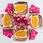 Magenta Grid Print Guest Napkins, Shopsweetluluss