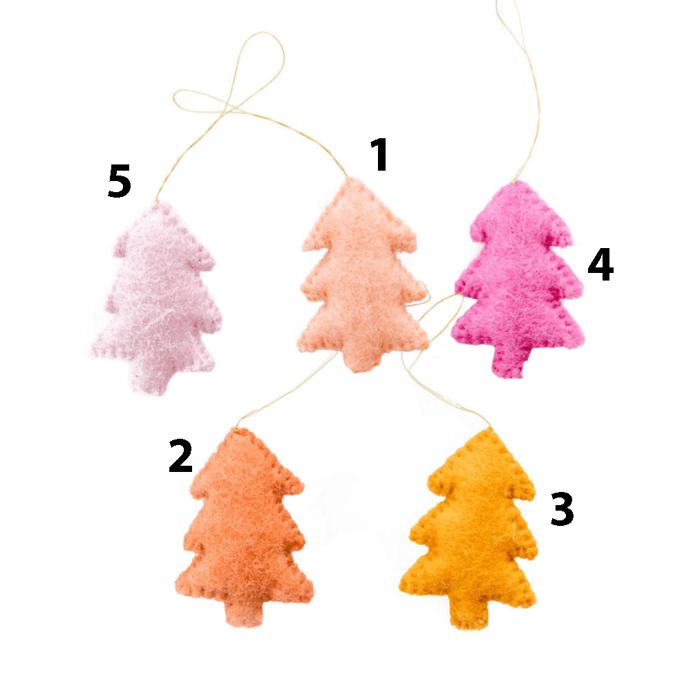 Magic Forest Wool Felt Ornament - 5 Color Options, Shopsweetluluss