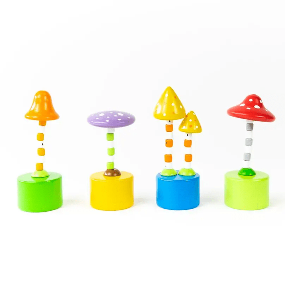 Magical Mushroom Push Puppet - 4 Color Options, Shopsweetluluss