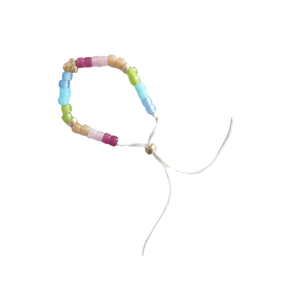 Malibu Sorbet Bracelet - Heart Charm, Shopsweetluluss