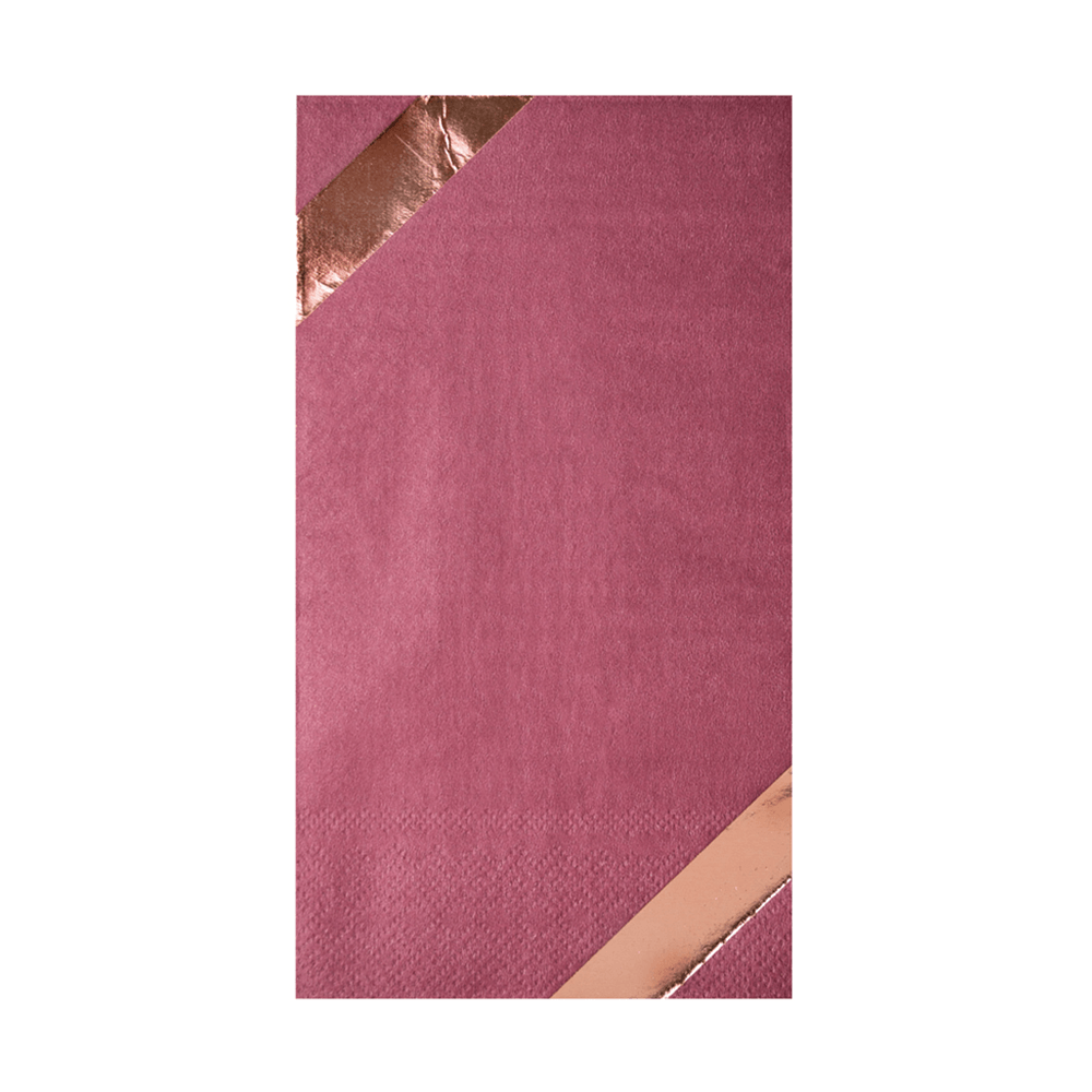 Mauve-Elous Rose Gold Foil Guest Napkins, Shopsweetluluss