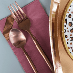 Mauve-Elous Rose Gold Foil Guest Napkins, Shopsweetluluss