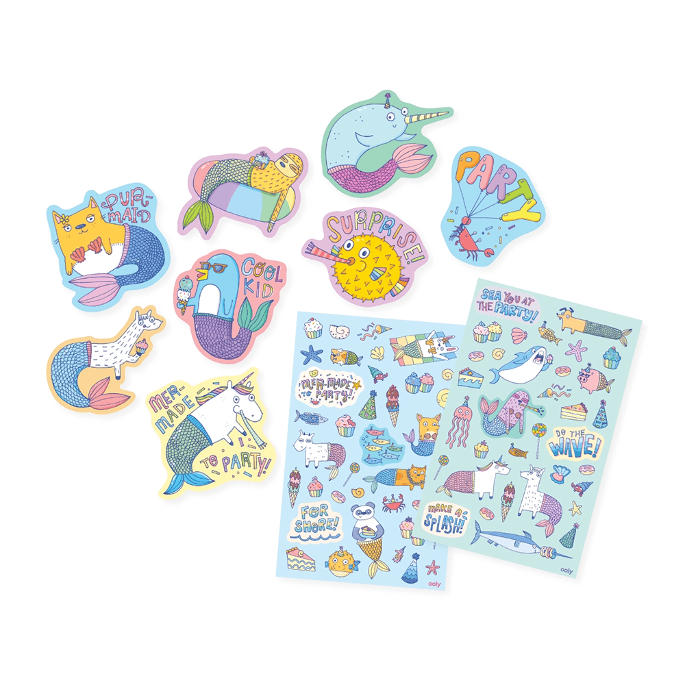 Mer-Made to Party Scented Stickers, Shopsweetluluss