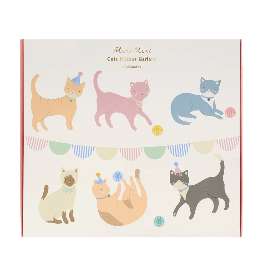 Meri Meri Cute Kitten Garland, Shopsweetluluss