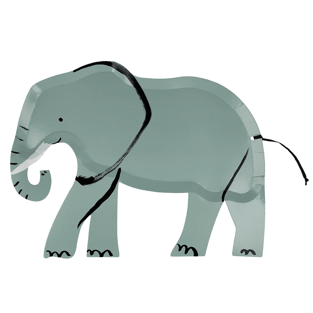 Meri Meri Elephant Plates, Shopsweetluluss