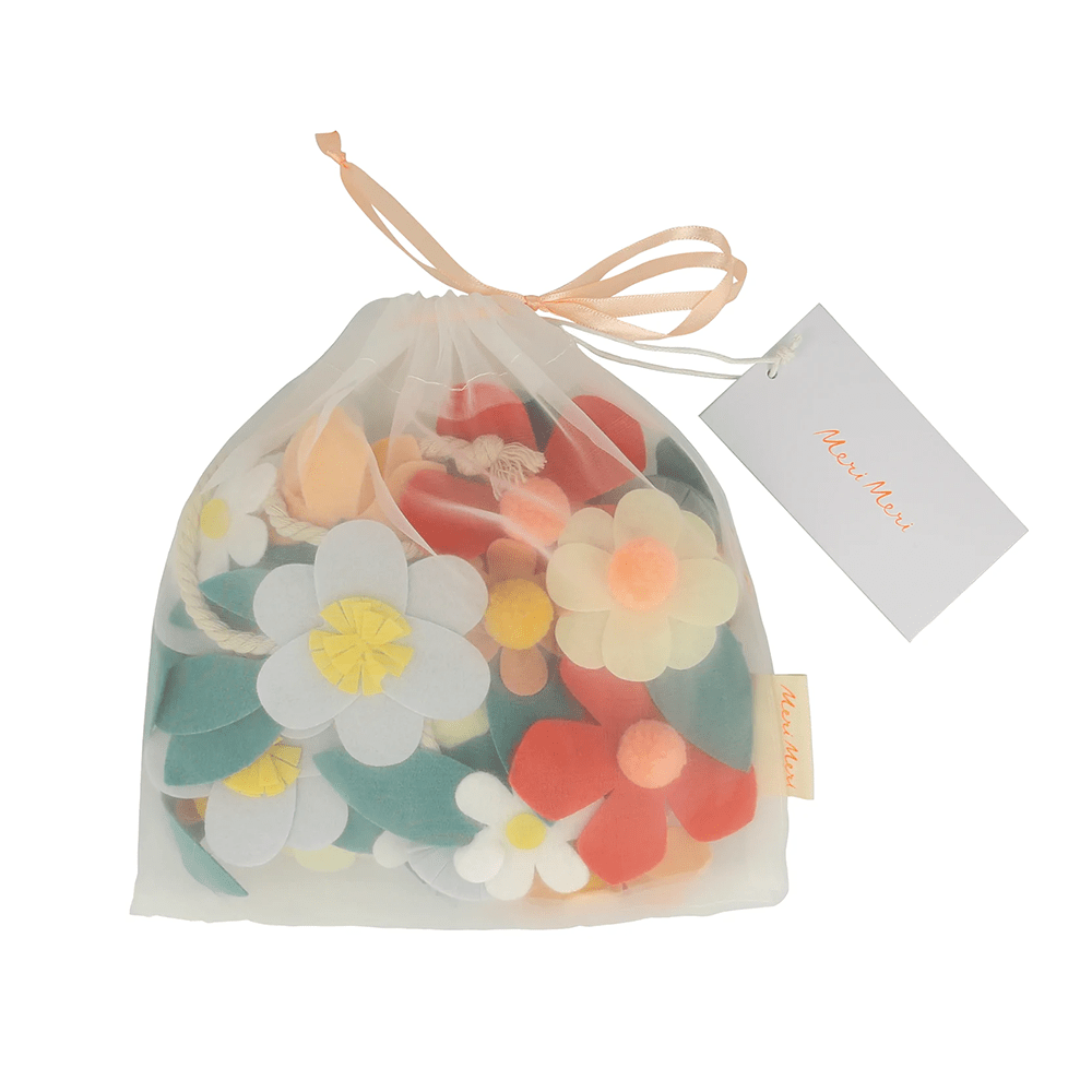 Meri Meri Felt Flower Garland, Shopsweetluluss