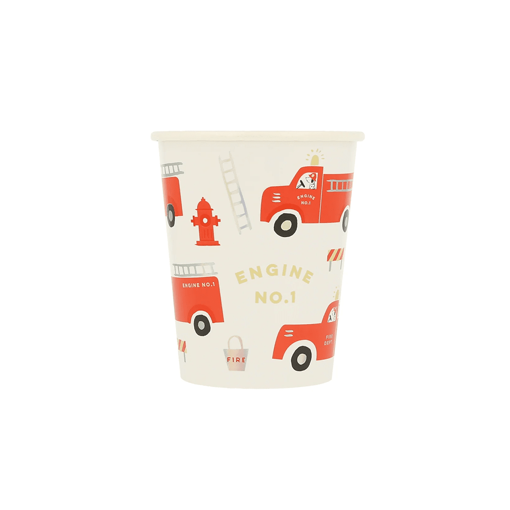 Meri Meri Fire Truck Cup Set, Shopsweetluluss