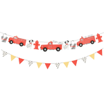 Meri Meri Fire Truck Garland, Shopsweetluluss