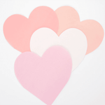 Meri Meri Large Heart Napkins - Pink Hues, Shopsweetluluss