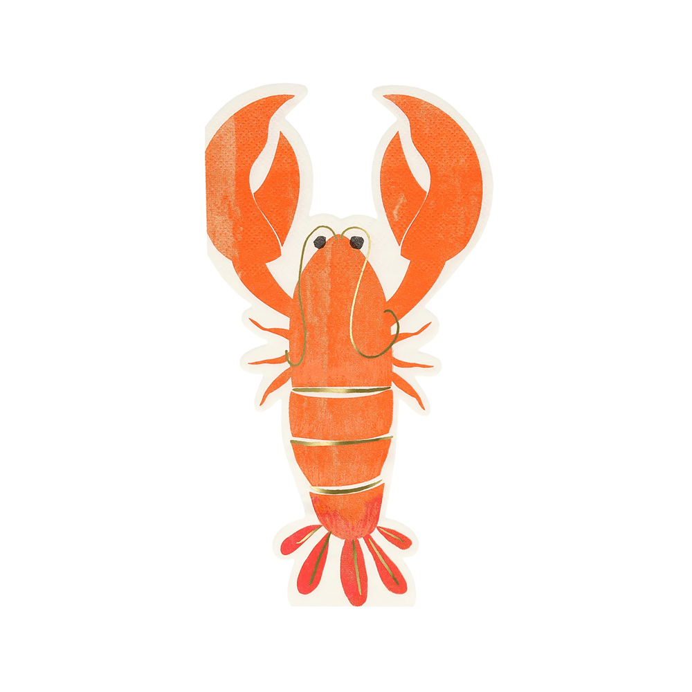 Meri Meri Lobster Napkins, Shopsweetluluss