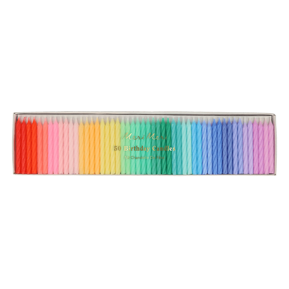 Meri Meri Mini Rainbow Candles, Shopsweetluluss