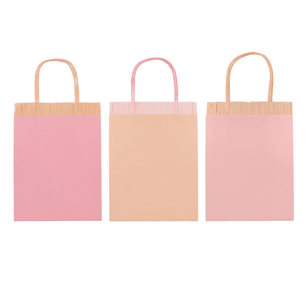 Meri Meri Pink Fringe Party Bags, Shopsweetluluss