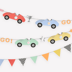 Meri Meri Race Cars Garland, Shopsweetluluss