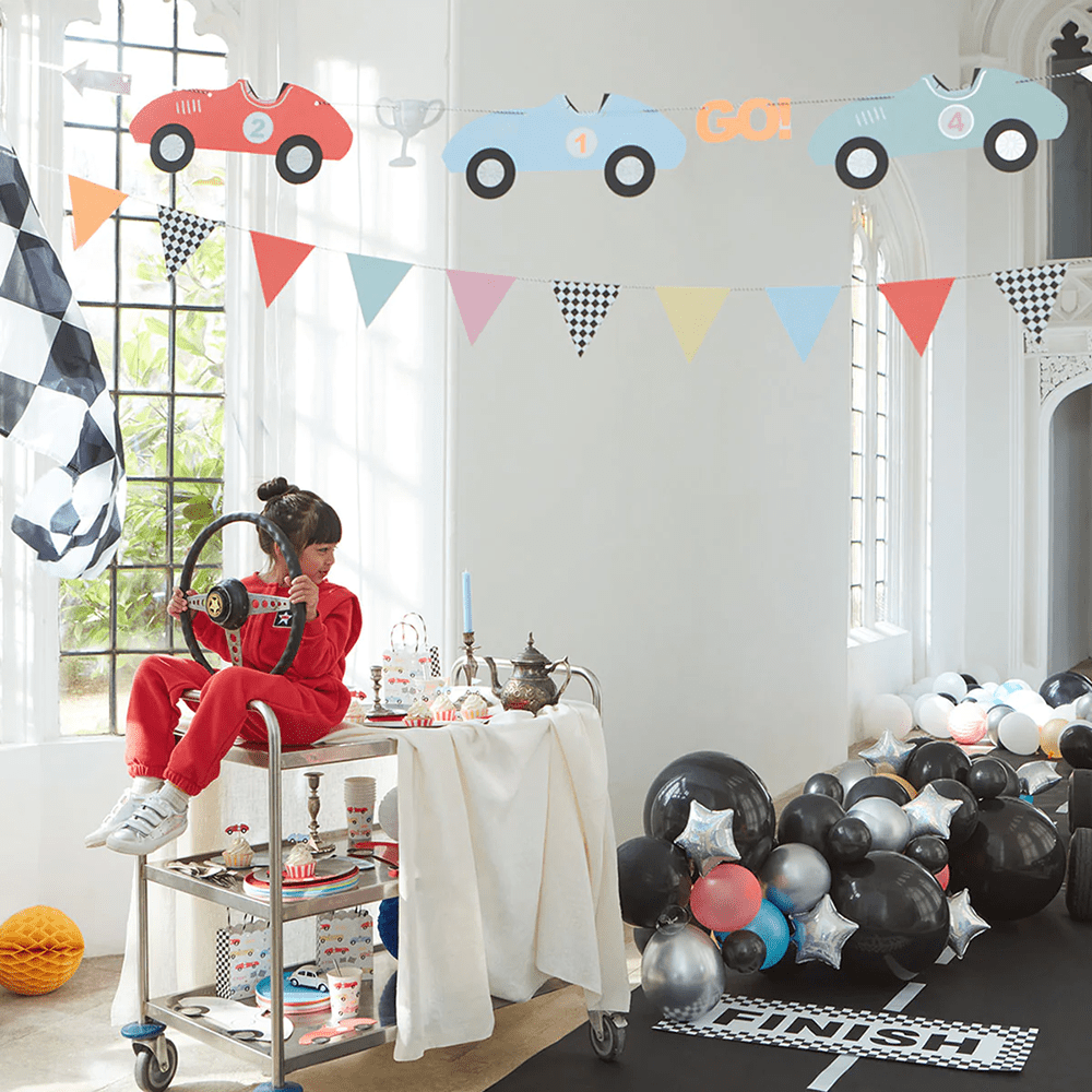 Meri Meri Race Cars Garland, Shopsweetluluss