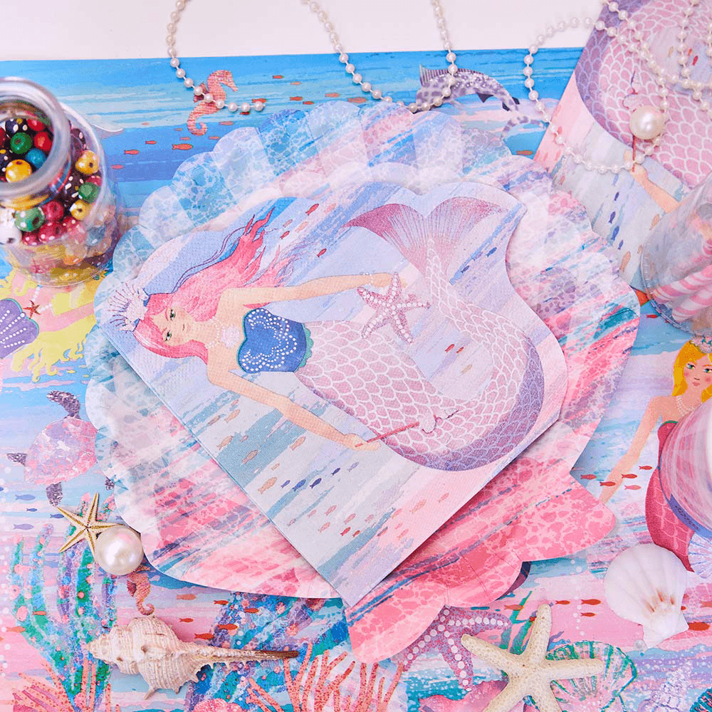 Mermaid Party Napkins, Shopsweetluluss