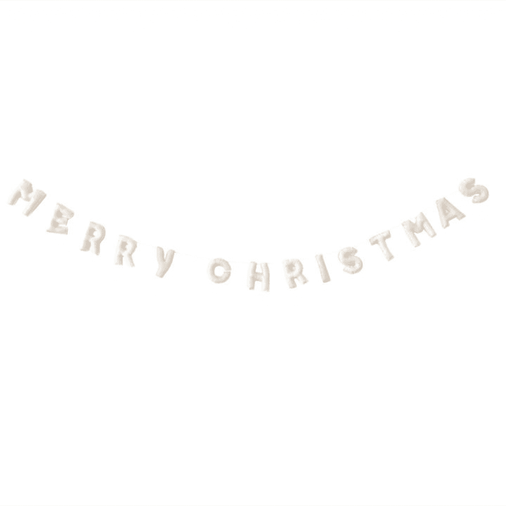 Merry Christmas Wool Felt Garland, Shopsweetluluss