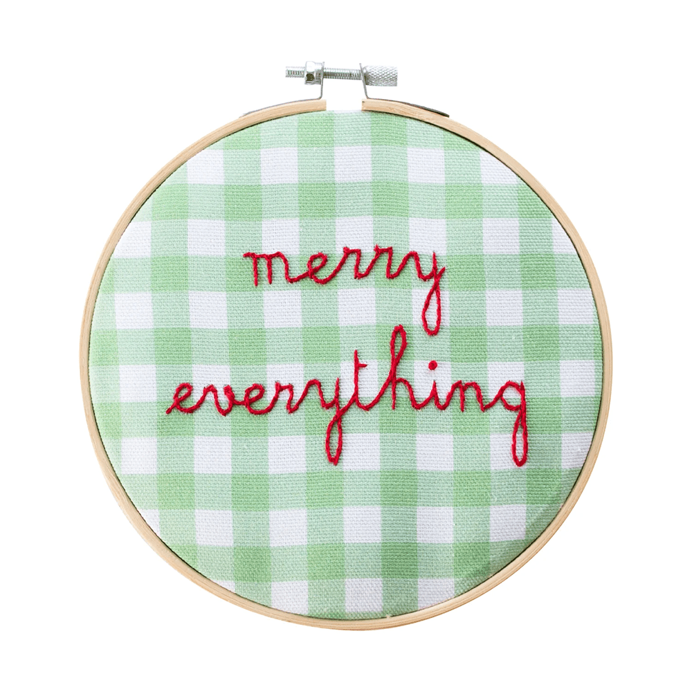 Merry Everything DIY Embroidery Kit, Shopsweetluluss