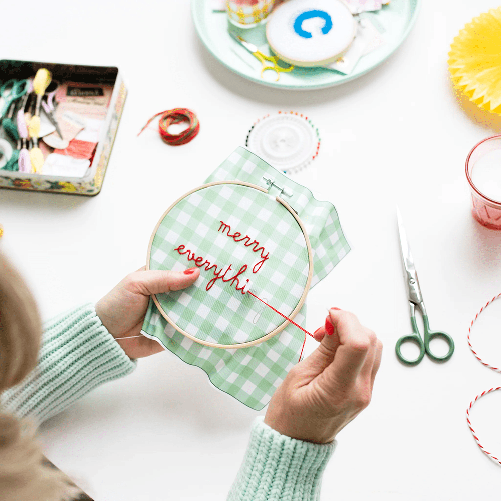 Merry Everything DIY Embroidery Kit, Shopsweetluluss