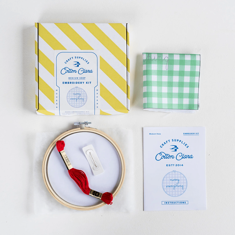Merry Everything DIY Embroidery Kit, Shopsweetluluss