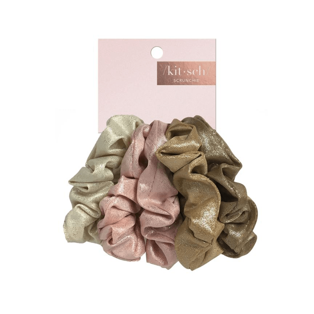 Metallic Scrunchies - Blush and Mauve, Shopsweetluluss