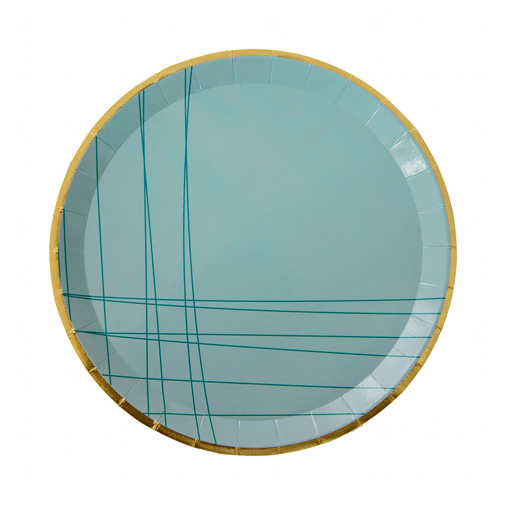Milestone Blue Feliz Cumpleaño Dinner Plates, Shopsweetluluss