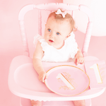 Milestone Pink Onederland Dinner Plates, Shopsweetluluss