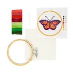 Mini Butterfly Cross Stitch Embroidery Kit, Shopsweetluluss