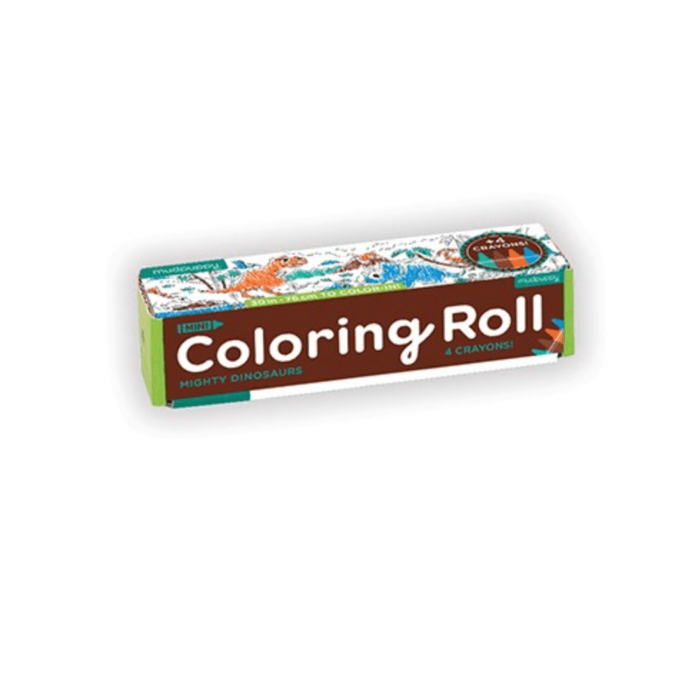 Mini Coloring Roll - Mighty Dinosaurs, Shopsweetluluss