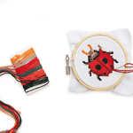 Mini Ladybug Cross Stitch Embroidery Kit, Shopsweetluluss