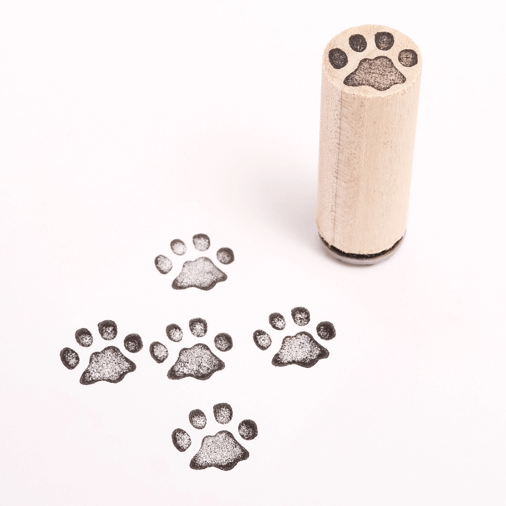 Mini Rubber Stamp - Paw Print, Shopsweetluluss