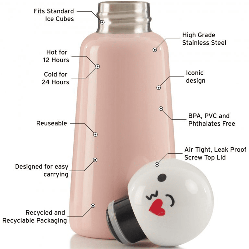 Mini Skittle Water Bottle - Pink Kiss, Shopsweetluluss