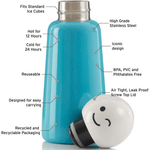 Mini Skittle Water Bottle - Sky Blue Wink, Shopsweetluluss