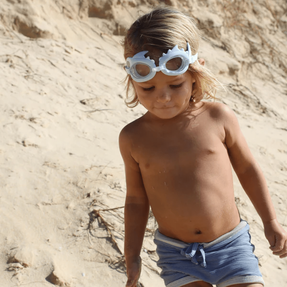 Mini Swim Goggles, Shark Tribe - Khaki, Shopsweetluluss