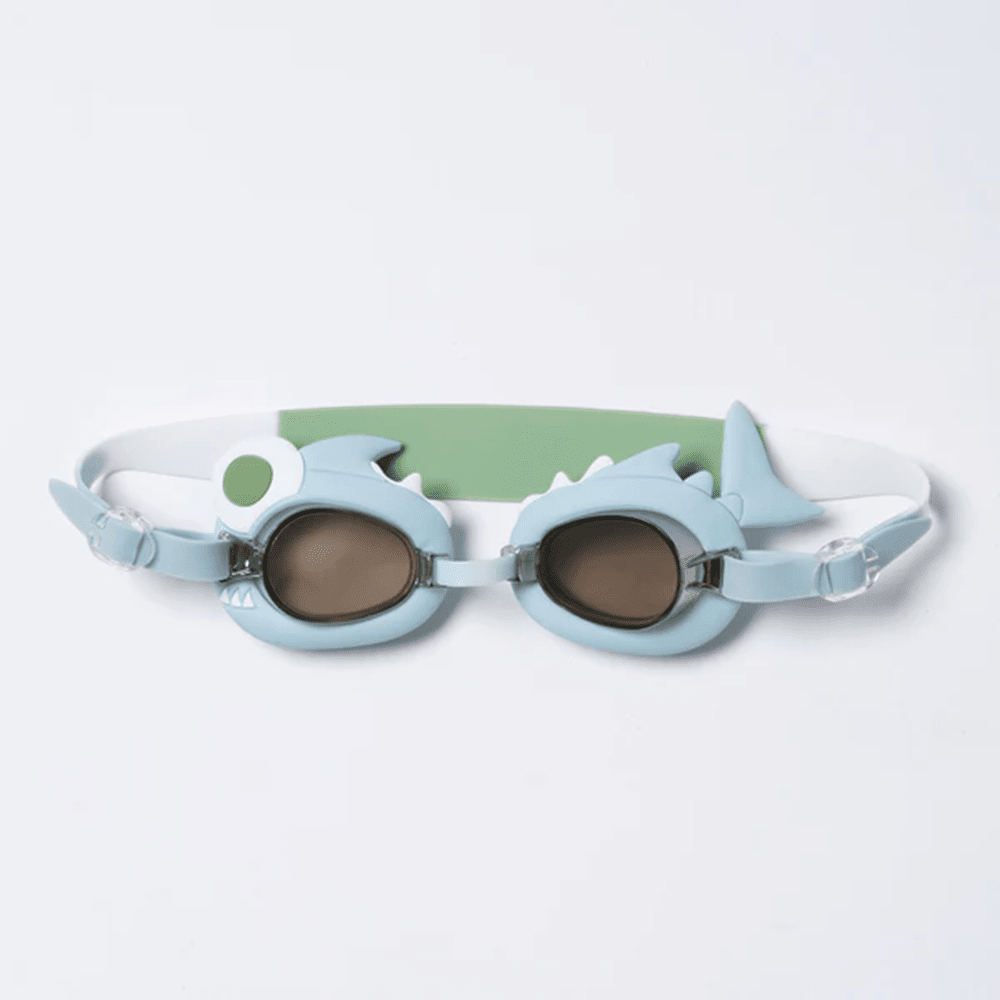 Mini Swim Goggles, Shark Tribe - Khaki, Shopsweetluluss