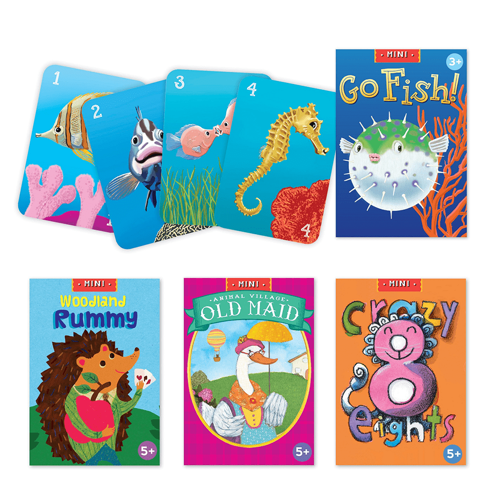 Mini Travel Cards Games - 4 Style Options, Shopsweetluluss
