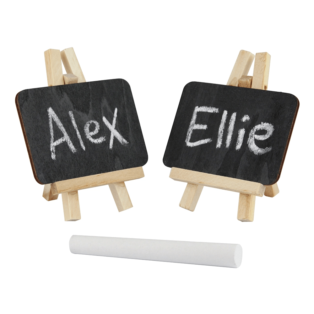 Mini Chalk Board Easel Set, Shopsweetluluss