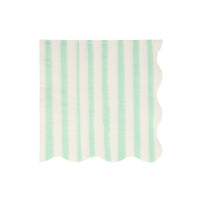 Mint Stripe Large Napkins, Shopsweetluluss