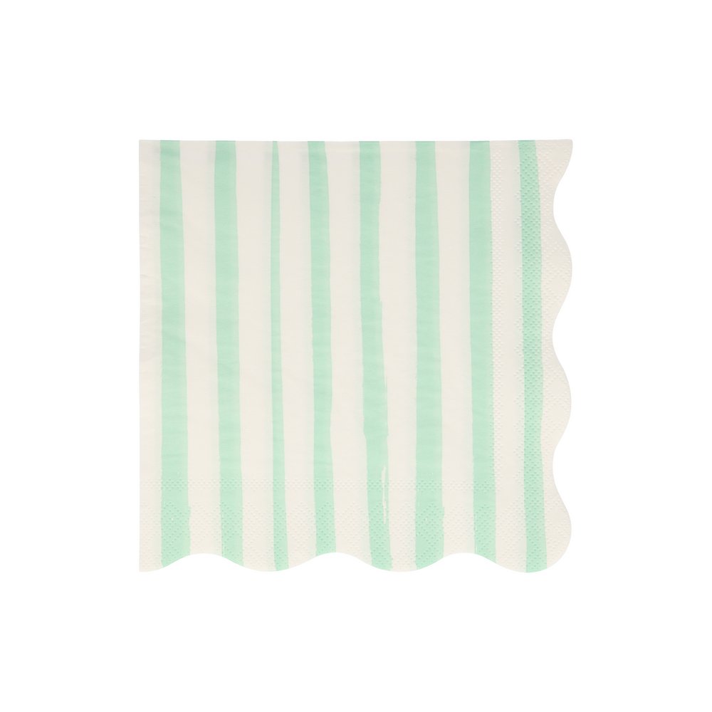 Mint Stripe Large Napkins, Shopsweetluluss