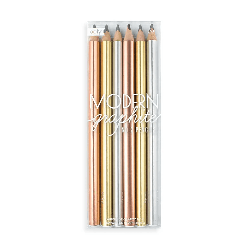 Modern Graphite Pencils - Set of 6, Shopsweetluluss