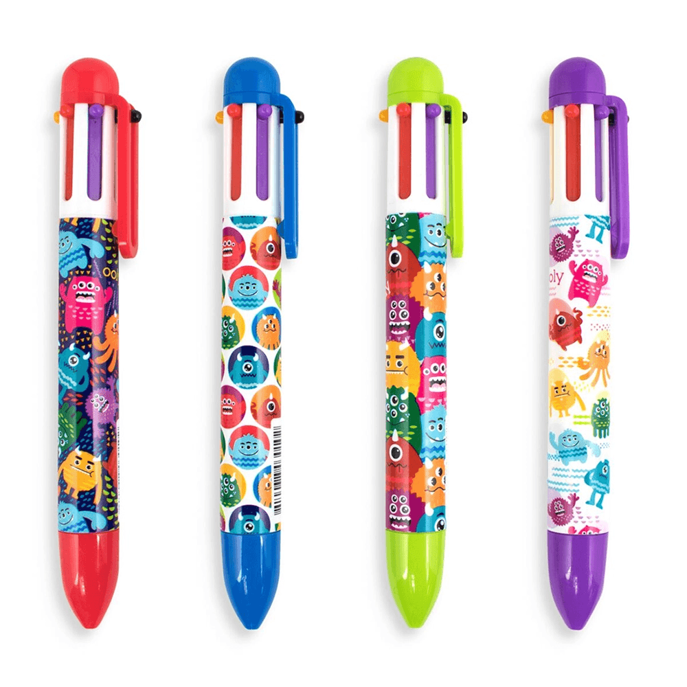 Monster 6 Click Pen - 4 Color Options, Shopsweetluluss