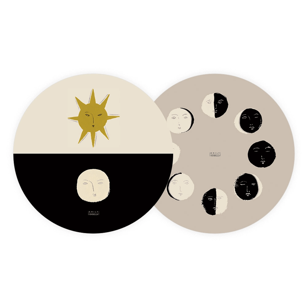 Moon Phases Coaster Set, Shopsweetluluss