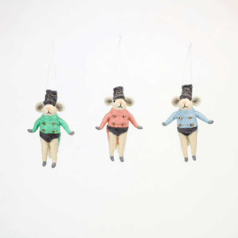Mouse Soldier Ornament - 3 Color Options, Shopsweetluluss