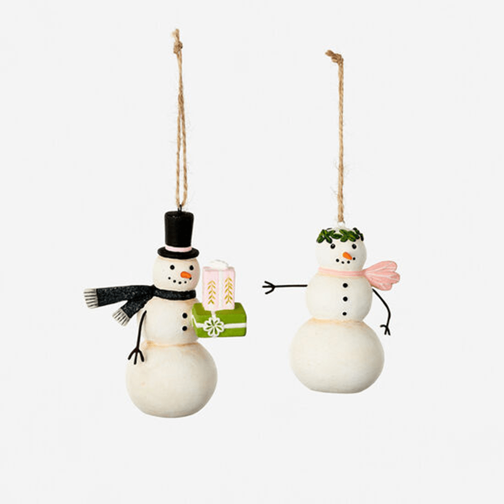 Mr. & Mrs. Snowman Ornament - 2 Style Options, Shopsweetluluss