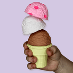 Neapolitan Ice Cream Cone Sidewalk Chalk Set, Shopsweetluluss
