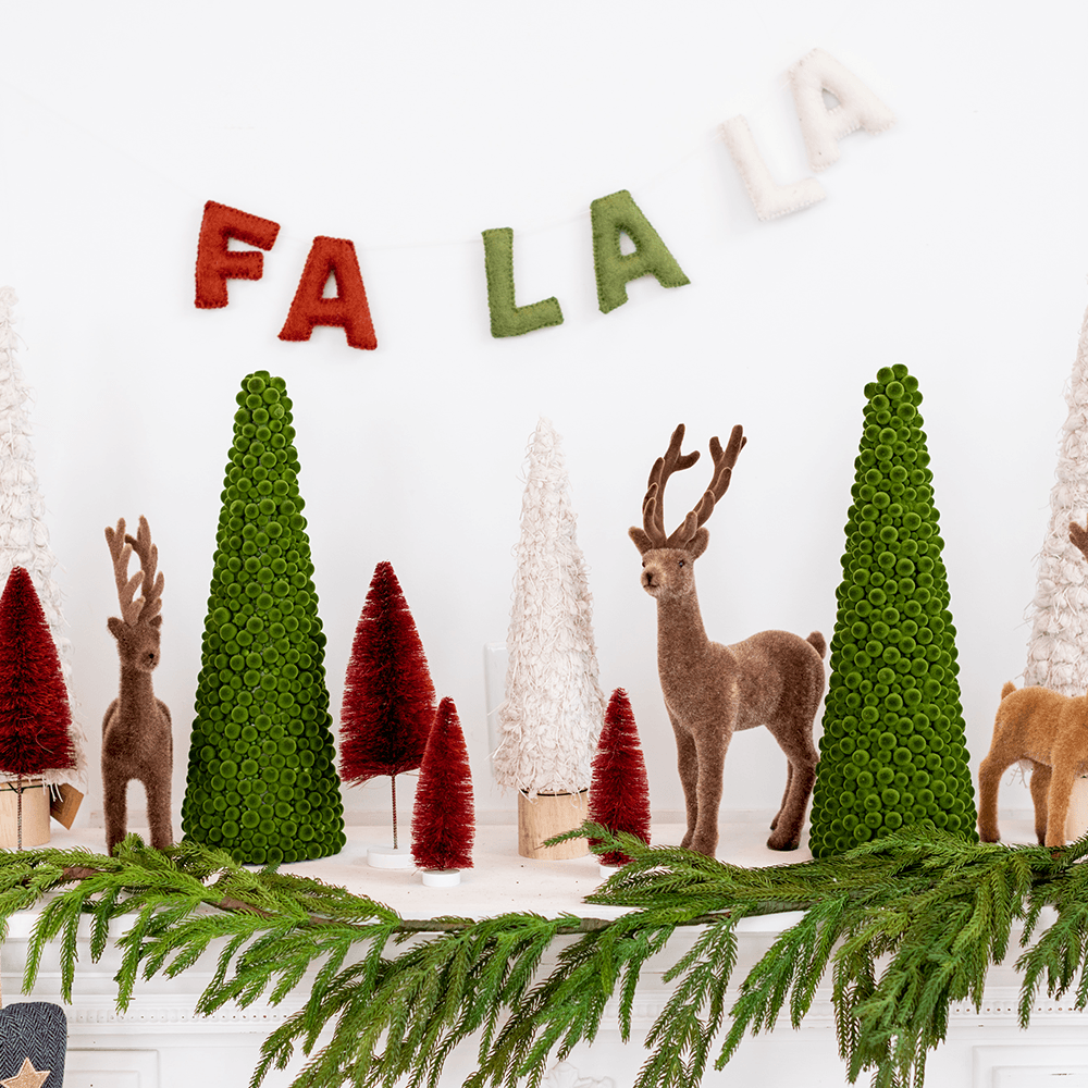 Fa La La Wool Felt Garland - Classic, Shopsweetluluss