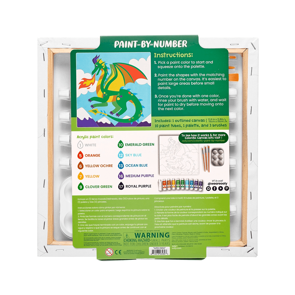 Paint by Number Kit - Fantastic Dragon, Shopsweetluluss